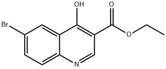 6-BROMO-4-HYDROXYQUINOLINE-3-CARBOXYLIC ACID ETHYL ESTER 구조식 이미지