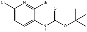 tert-butyl 2-broMo-6-chloropyridin-3-ylcarbaMate 구조식 이미지