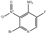 2-broMo-5-fluoro-3-nitropyridin-4-aMine Structure