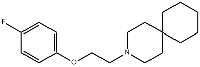 3-[2-(p-Fluorophenoxy)ethyl]-3-azaspiro[5.5]undecane Structure