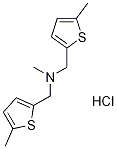 N-Methyl-1-(5-methyl-2-thienyl)-N-[(5-methyl-2-thienyl)methyl]methanamine hydrochloride Structure