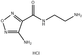 4-Amino-N-(2-aminoethyl)-1,2,5-oxadiazole-3-carboxamide hydrochloride Structure