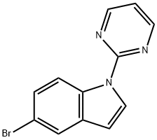 5-bromo-1-pyrimidin-2-yl-1H-indol 구조식 이미지