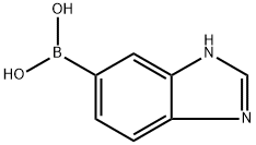 1H-벤조[d]이미다졸-6-일보론산 구조식 이미지