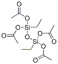 1,1,3,3-Disiloxanetetrol, 1,3-diethyl-, tetraacetate Structure