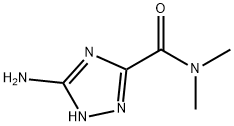 3-amino-N,N-dimethyl-1H-1,2,4-triazole-5-carboxamide(SALTDATA: 0.8H2O 0.06SiO2) 구조식 이미지