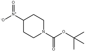 tert-butyl 4-nitropiperidine-1-carboxylate 구조식 이미지