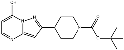 tert-Butyl 4-(7-hydroxypyrazolo[1,5-a]pyriMidin-2-yl)piperidin-1-carboxylate 구조식 이미지
