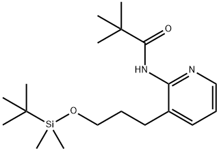 N-(3-(3-(tert-Butyldimethylsilyloxy)propyl)-pyridin-2-yl)pivalamide 구조식 이미지