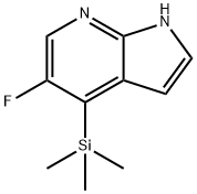 5-Fluoro-4-(trimethylsilyl)-1H-pyrrolo[2,3-b]-pyridine 구조식 이미지