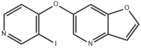 6-(3-Iodopyridin-4-yloxy)furo[3,2-b]pyridine 구조식 이미지