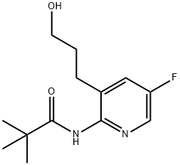 N-(5-Fluoro-3-(3-hydroxypropyl)pyridin-2-yl)-pivalamide 구조식 이미지