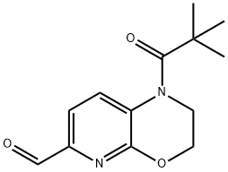 1-Pivaloyl-2,3-dihydro-1H-pyrido[2,3-b][1,4]-oxazine-6-carbaldehyde Structure