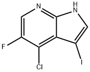 4-Chloro-5-fluoro-3-iodo-1H-pyrrolo[2,3-b]pyridine Structure