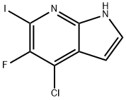 4-Chloro-5-fluoro-6-iodo-1H-pyrrolo[2,3-b]pyridine Structure