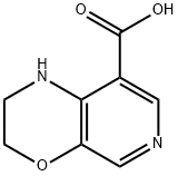 2,3-Dihydro-1H-pyrido[3,4-b][1,4]oxazine-8-carboxylic acid Structure