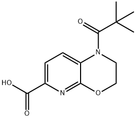 1-Pivaloyl-2,3-dihydro-1H-pyrido[2,3-b][1,4]-oxazine-6-carboxylic acid Structure