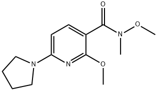 N,2-Dimethoxy-N-methyl-6-(pyrrolidin-1-yl)-nicotinamide 구조식 이미지