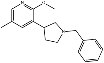 3-(1-Benzylpyrrolidin-3-yl)-2-methoxy-5-methylpyridine 구조식 이미지