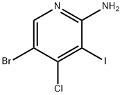 5-Bromo-4-chloro-3-iodopyridin-2-amine 구조식 이미지