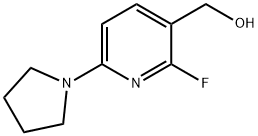(2-Fluoro-6-(pyrrolidin-1-yl)pyridin-3-yl)methanol Structure
