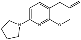 3-Allyl-2-methoxy-6-(pyrrolidin-1-yl)pyridine Structure