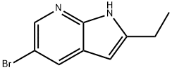 5-Bromo-2-ethyl-1H-pyrrolo[2,3-b]pyridine 구조식 이미지