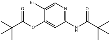 5-Bromo-2-pivalamidopyridin-4-yl pivalate 구조식 이미지
