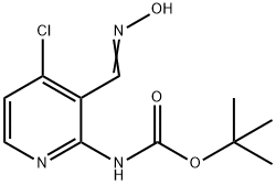(E)-tert-Butyl 4-chloro-3-((hydroxyimino)methyl)-pyridin-2-ylcarbamate 구조식 이미지