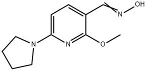 (E)-2-Methoxy-6-(pyrrolidin-1-yl)nicotinaldehyde oxime Structure