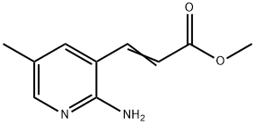 (E)-Methyl 3-(2-amino-5-methylpyridin-3-yl)-acrylate 구조식 이미지
