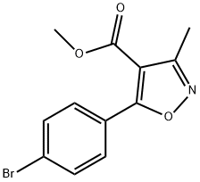 4-이속사졸카르복실산,5-(4-브로모페닐)-3-메틸-,메틸에스테르 구조식 이미지