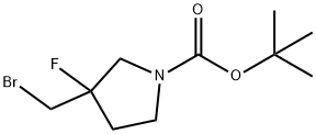 1-Boc-3-broMoMethyl-3-fluoropyrrolidine Structure