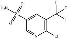 6-chloro-5-(trifluoromethyl)pyridine-3-sulfonamide Structure