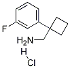 (1-(3-플루오로페닐)사이클로부틸)메탄나민염산염 구조식 이미지