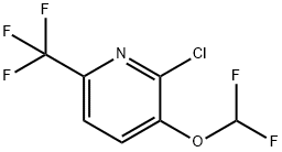 3-Chloro-2-(difluoromethoxy)-6-(trifluoromethyl)pyridine 구조식 이미지