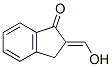 1H-Inden-1-one, 2,3-dihydro-2-(hydroxymethylene)-, (E)- (9CI) Structure