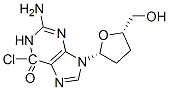 6-chloro-2',3'-dideoxyguanosine Structure