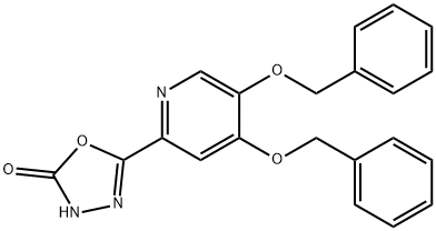 5-(4,5-bis(benzyloxy)pyridin-2-yl)-1,3,4-oxadiazol-2(5H)-one 구조식 이미지