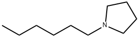 1-헥실피롤리딘 구조식 이미지