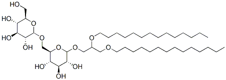 1,2-di-O-tetradecyl-3-O-(6-O-glucopyranosyl-glucopyranosyl)glycerol Structure