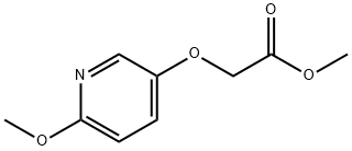아세트산,[(6-메톡시-3-피리디닐)옥시]-,메틸에스테르(9Cl) 구조식 이미지