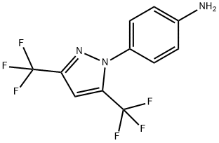 4-(3,5-비스(트리플루오로메틸)-1H-피라졸-1-일)-페닐아민 구조식 이미지