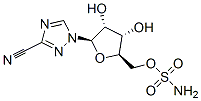 1-(5'-O-sulfamoyl-beta-D-ribofuranosyl)(1,2,4)triazole-3-carbonitrile Structure