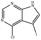 4-Chloro-5-iodo-7H-pyrrol[2,3-d]pyrimidine 구조식 이미지
