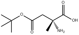(R)-alpha-Methylaspartic acid-4-tert-butyl ester, 98% ee, 98% 구조식 이미지