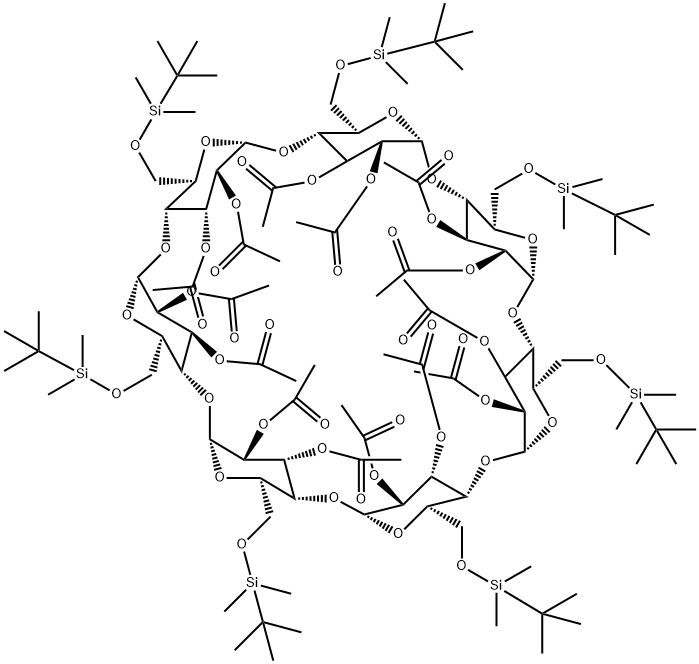 123172-94-1 Heptakis-(2,3-di-O-acetyl-6-O-tert.-Butyldimethylsilyl)-beta-Cyclodextrin