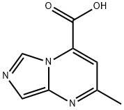 이미다조[1,5-a]피리미딘-4-카르복실산,2-메틸- 구조식 이미지
