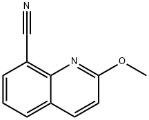 8-Quinolinecarbonitrile, 2-methoxy- Structure