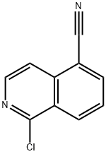 1-클로로이소퀴놀린-5-카보니트릴 구조식 이미지
